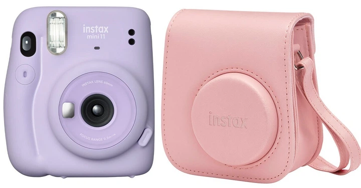 Камера моментальной печати FUJIFILM Instax Mini 11 Lilac Purple + Чехол Pink - Фото 1 Камера моментальной печати FUJIFILM Instax Mini 11 Lilac Purple + Чехол Pink - изображение 1