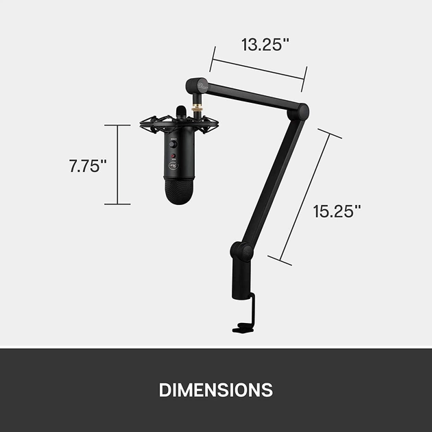 Мікрофон BLUE Yeticaster Bundle Yeti Radius III Compass Blackout (988-000247) - Фото 11 Мікрофон BLUE Yeticaster Bundle Yeti Radius III Compass Blackout (988-000247) - зображення 11