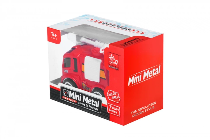 Пожежна машинка Same Toy Mini Metal з брансбойтом SQ90651-4Ut-1 - зображення 3