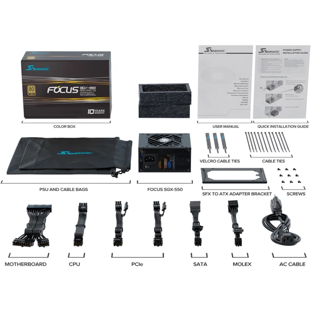 Блок живлення Seasonic 750W FOCUS SGX-750 (SFX) (Y7751GXSFS