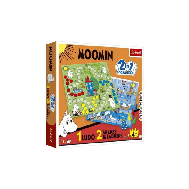 Настольная игра Trefl Лудо 2 в 1. Муми-тролли (Ludo 2 in 1 Moomin ...
