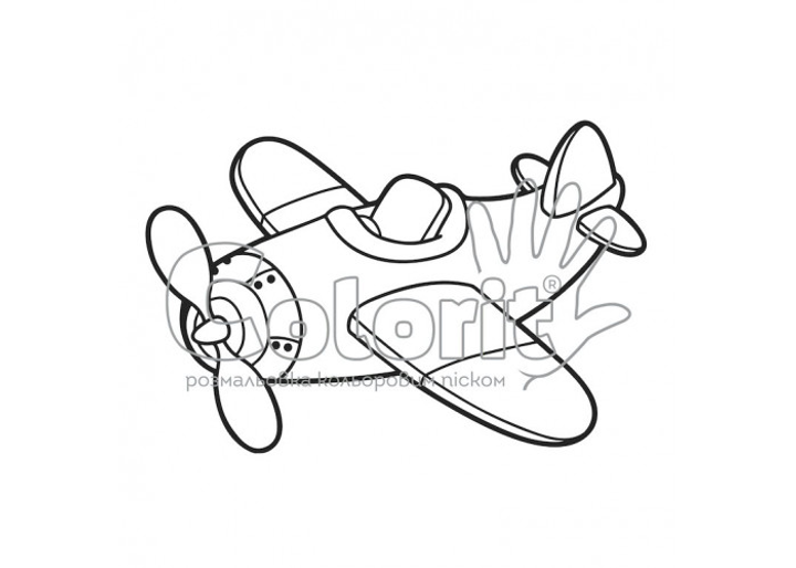 Пазл-раскраска Leo Maxi Транспорт Самолет (39-5)