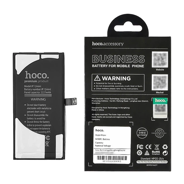 Акумулятор Hoco для Apple iPhone 12 Mini - зображення 2