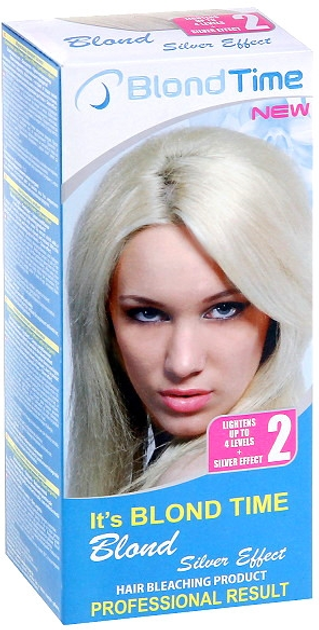 Краска осветлитель для волос до 4 тонов + Серебряный эффект №2 - Blond ...