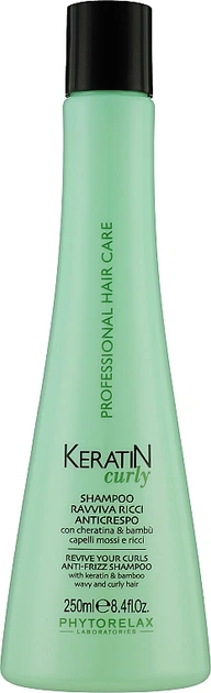 Шампунь для кучерявого волосся - Phytorelax Laboratories Keratin Curly Revive Your Curls Anti-Frizz Shampoo 250ml (1088724-134140) - изображение 2