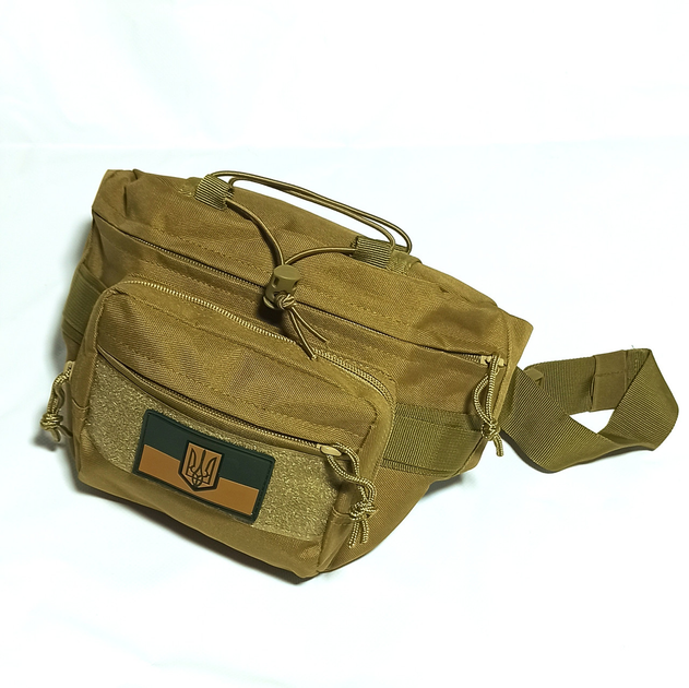 Тактическая сумка нагрудная через плечо 0716 Coyote - изображение 2