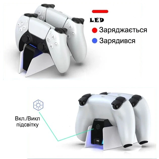 Зарядка для джойстика PlayStation 5 Honcam зарядная Док Станция