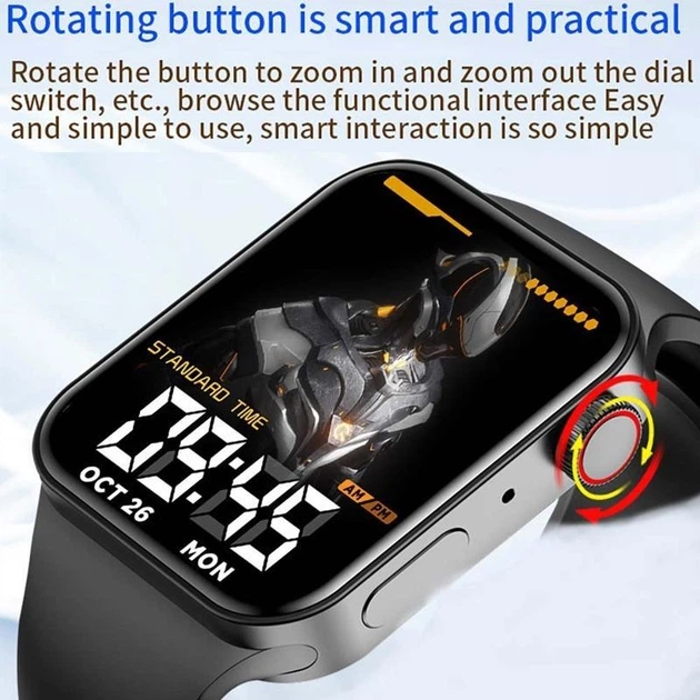 Умные смарт часы Smart Watch PLUS PRO 100-IP67влагозащита 1,75"диагональ, голосовой вызов, спортивные режимы, функции здоровья black - Фото 5 Умные смарт часы Smart Watch PLUS PRO 100-IP67влагозащита 1,75"диагональ, голосовой вызов, спортивные режимы, функции здоровья black - изображение 5