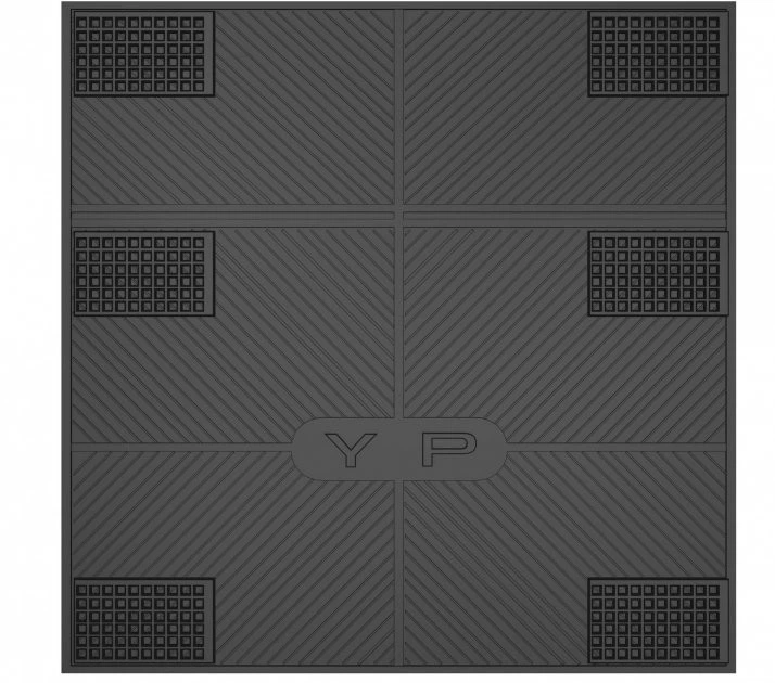 Коврик антивибрационный YP K-215, 62х62х1, коврик под стиральную машину - изображение 2