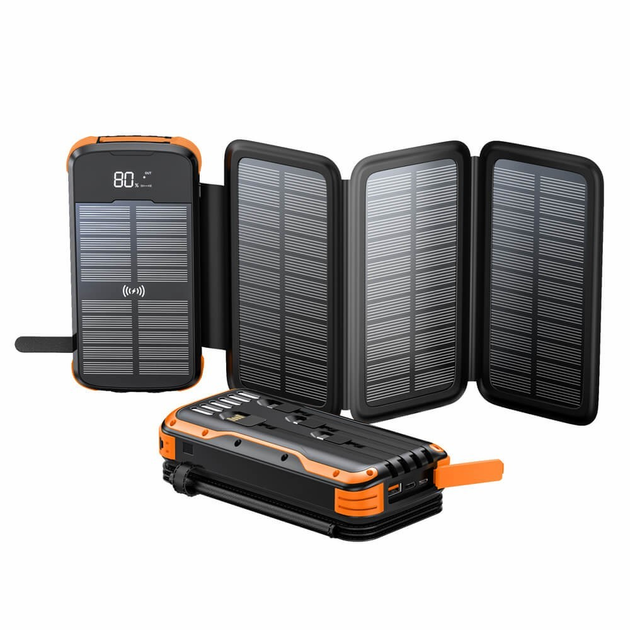 PowerBank на солнечной батарее iBattery L24DS4W c доп.панелями и ...