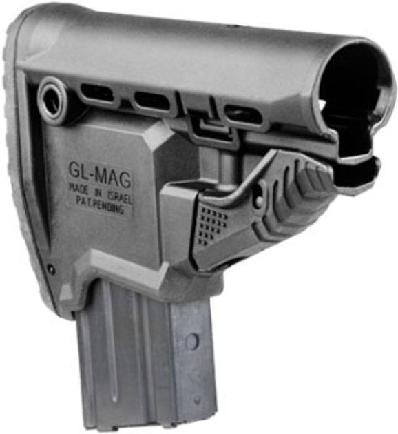 Приклад Fab Defense для AR15 з утримувачем магазину Чорний (без буферної труби) (GLMAGB) - зображення 1