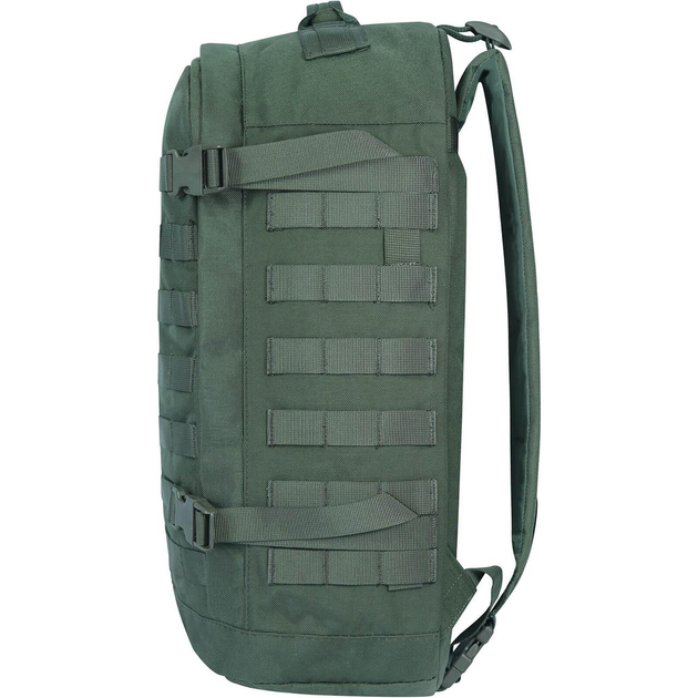 Тактичний вологостійкий рюкзак на 29 л з поясним ременем та бічною стяжкою Bagland кольору хакі - зображення 2