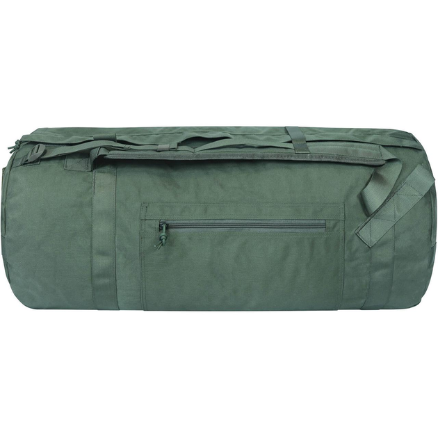 Тактическая сумка-баул-рюкзак 110 л цвета хаки водонепроницаемая ткань Bagland для военных - изображение 1