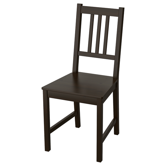 Стул IKEA STEFAN коричнево-чёрный деревянный 002.110.88 – фото, отзывы ...