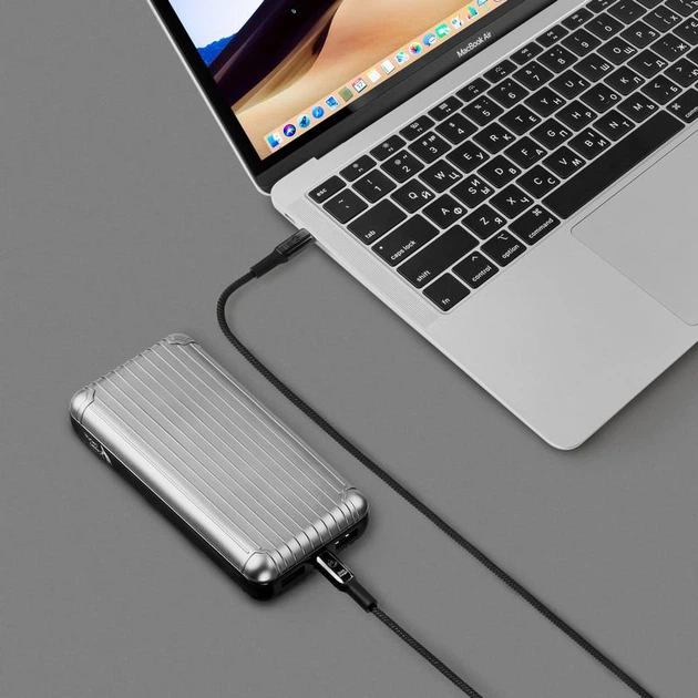 УМБ Krazi Air MaQ Power Bank 20000 mAh 65W Silver (2099900796791) - зображення 4