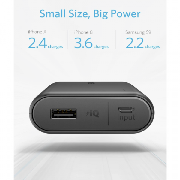 Зовнішній акумулятор Anker PowerCore 10000 mAh Black (A1263011) - зображення 4