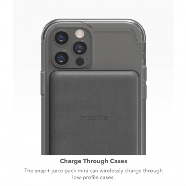 Магнітна батарея Mophie Snap+ Juice Pack Mini MagSafe 5000mAh Black (SNP-JP-MINI-5K-M2) - Фото 4 Магнітна батарея Mophie Snap+ Juice Pack Mini MagSafe 5000mAh Black (SNP-JP-MINI-5K-M2) - зображення 4