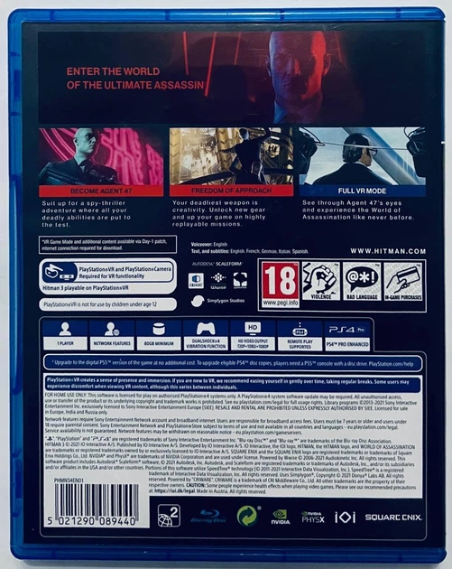 Hitman III, английская версия - диск для PlayStation 4, Б/У - Фото 2 Hitman III, английская версия - диск для PlayStation 4, Б/У - изображение 2