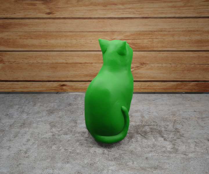 Статуетка кот Зелений, що сидить, 5 см - зображення 3