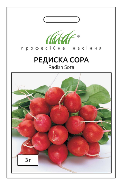 Семена редиса Сора, 3 г, Nunhems Zaden, Нидерланды, Професійне насіння - Фото 1 Семена редиса Сора, 3 г, Nunhems Zaden, Нидерланды, Професійне насіння - изображение 1