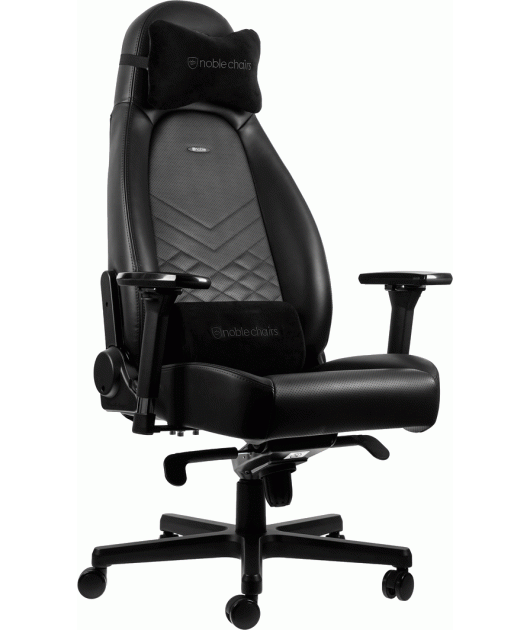 Кресло для геймеров Noblechairs ICON Black экокожа Черный - Фото 1 Кресло для геймеров Noblechairs ICON Black экокожа Черный - изображение 1