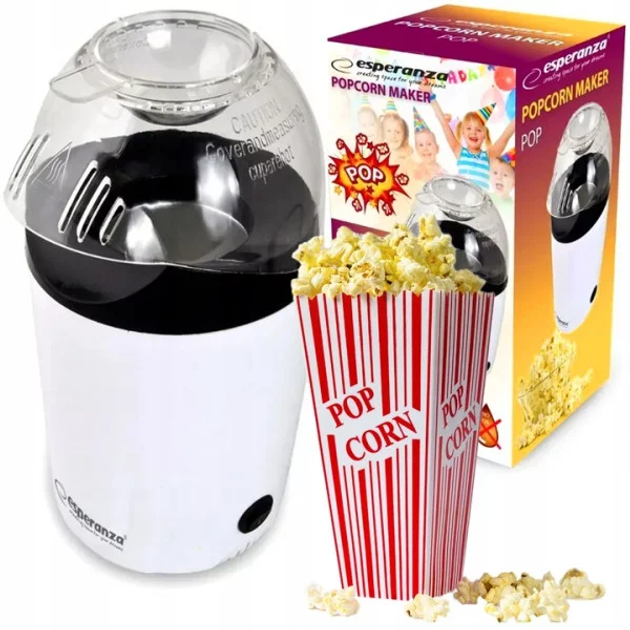 Аппарат для приготовления попкорна Esperanza EKP006 Pop 1200W white ...