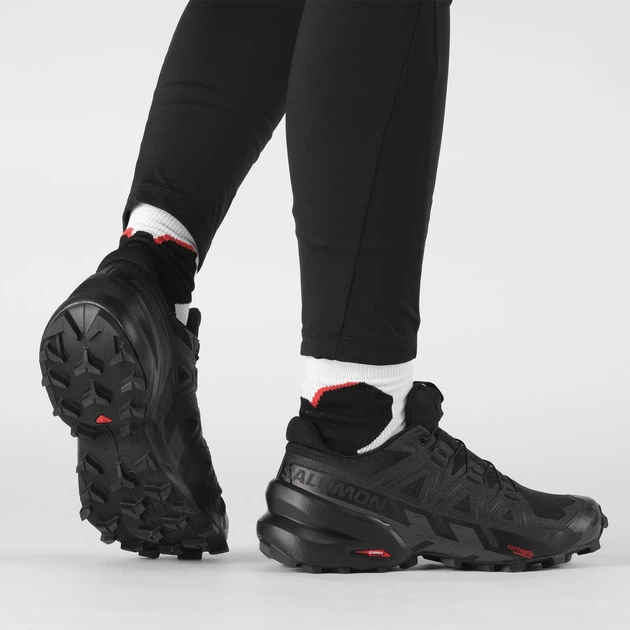 Buty do biegania damskie Salomon Speedcross 6 L41742800 41.5 (9US) 26 cm Czarne (195751067430) - obraz 9