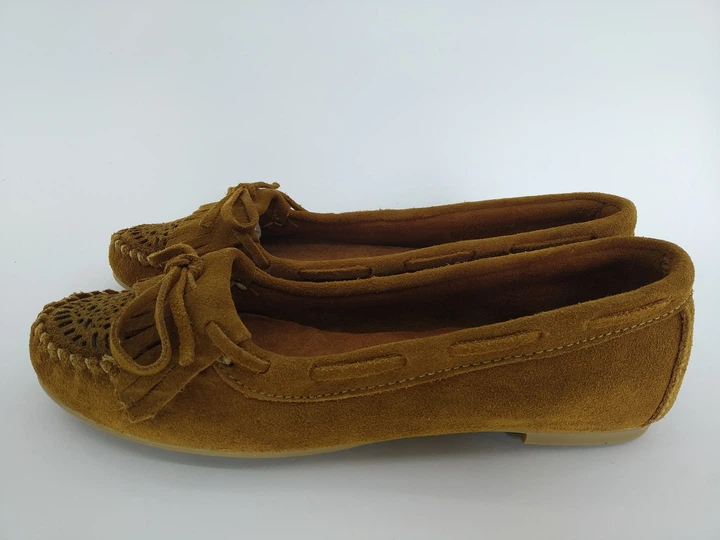 Мокасини жіночі замшеві Bata 38 р. 24,5 см коричневі - Фото 3 Мокасини жіночі замшеві Bata 38 р. 24,5 см коричневі - изображение 3