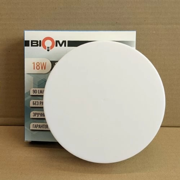 Светильник светодиодный Biom BYR-01-18-5 18w круглый 5000К - изображение 2