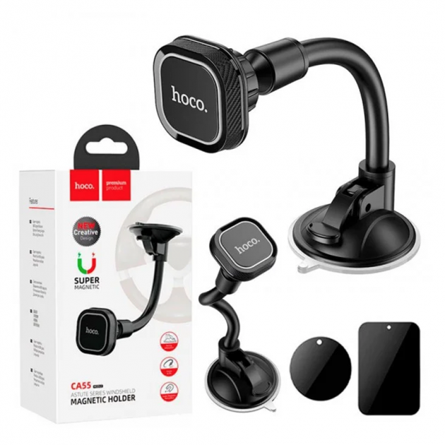 Автотримач для мобільного телефону Hoco CA55 Black - изображение 3