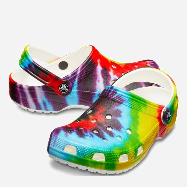Чоловічі крокси Crocs Classic Tie-Dye Graphic CR205453-MLT 42-43 (M9) 26.3 см Різнокольорові (191448236837) - зображення 2