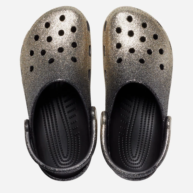 Жіночі крокси Crocs Classic Ombre Glitter CR207931-BKGO 39-40 (M7/W9) 25 см Золотий/Чорний (191448985599) - зображення 3