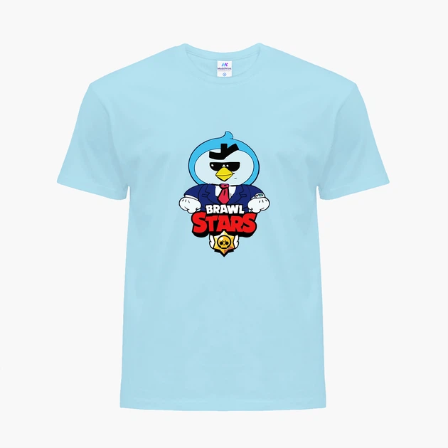 Дитяча футболка Бравл Старс Містер Пи (Brawl Stars Mr. P) (25186-1022) 122-128 см Бавовна Блакитний - Фото 4 Дитяча футболка Бравл Старс Містер Пи (Brawl Stars Mr. P) (25186-1022) 122-128 см Бавовна Блакитний - зображення 4