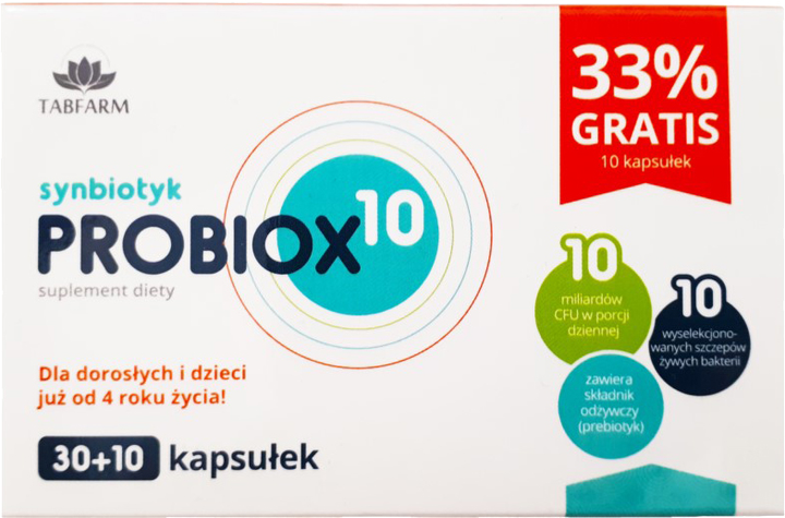 Synbiotyk VIRDE Probiox10 40 K 9 Szczepów VI038 - obraz 1