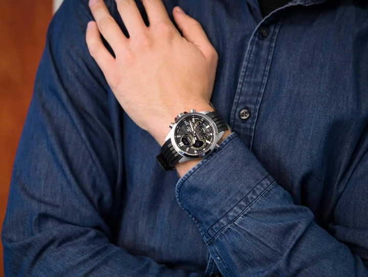 Наручные часы Casio ECB-30P-1AEF Черный - изображение 5