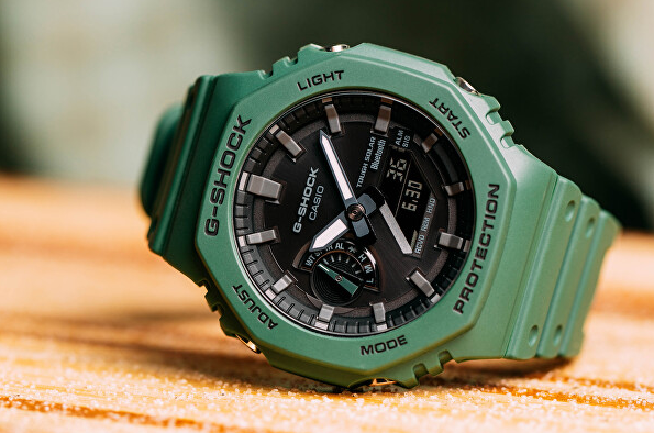 Наручний годинник Casio GA-B2100-3AER 20 Бар Зелений - зображення 4