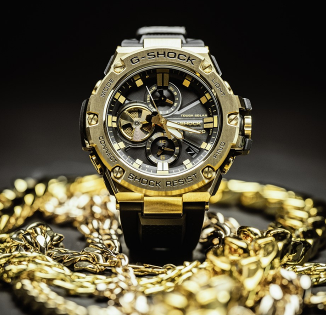 カシオ　G-SHOCK　GR-B100GB 腕時計 G-SHOCK Gショック グラビティマスター Black & Gold カシオ