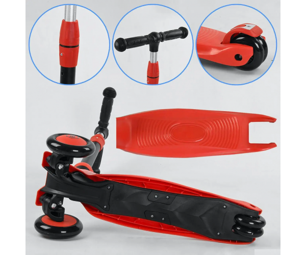 Самокат велобіг триколісний 3в1 Best Scooter BS-71899 з батьківською ручкою - изображение 2