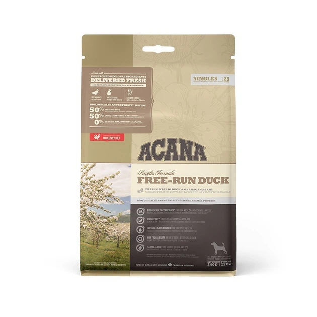 Сухий Корм для собак ACANA Free-Run Duck для всих порід та стадій життя 340 г (a57134) - зображення 2