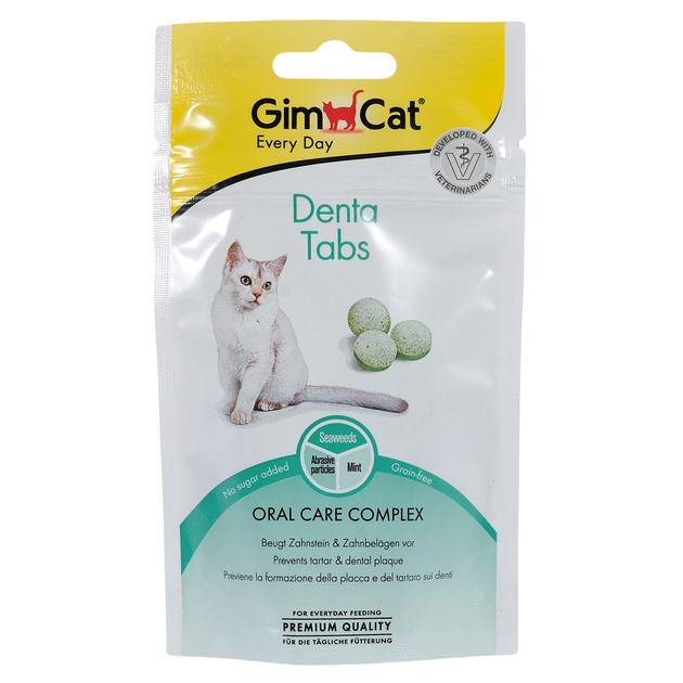 Витамины GimCat для кошек ГимКет Табс Дента таблетки 40г арт.420653/ ...