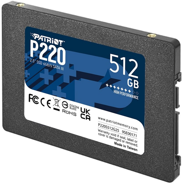 Patriot P220 512GB 2.5" SATAIII TLC (P220S512G25) - зображення 3