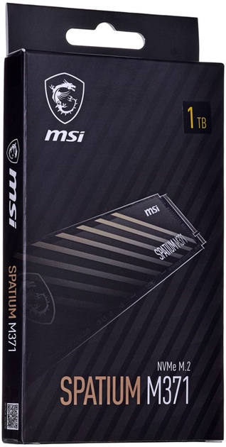 Dysk SSD MSI SPATIUM M371 1TB M.2 NVMe PCIe 3.0 3D NAND (TLC) (S78-440L870-P83) - obraz 3
