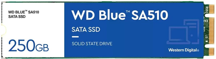 Dysk SSD Western Digital Blue 250 GB M.2 SATAIII TLC 3D (WDS250G3B0B) - obraz 1