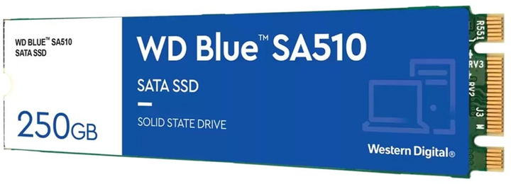 Western Digital Blue 250GB M.2 SATAIII TLC 3D (WDS250G3B0B) - зображення 2