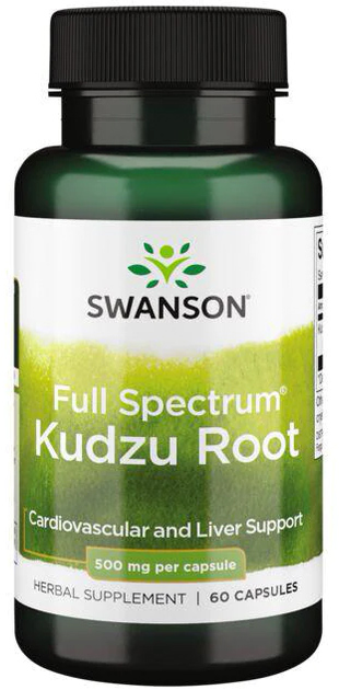 Swanson Kudzu 500 mg 60 kapsułek Układ Pokarmowy (SW1034) - obraz 1