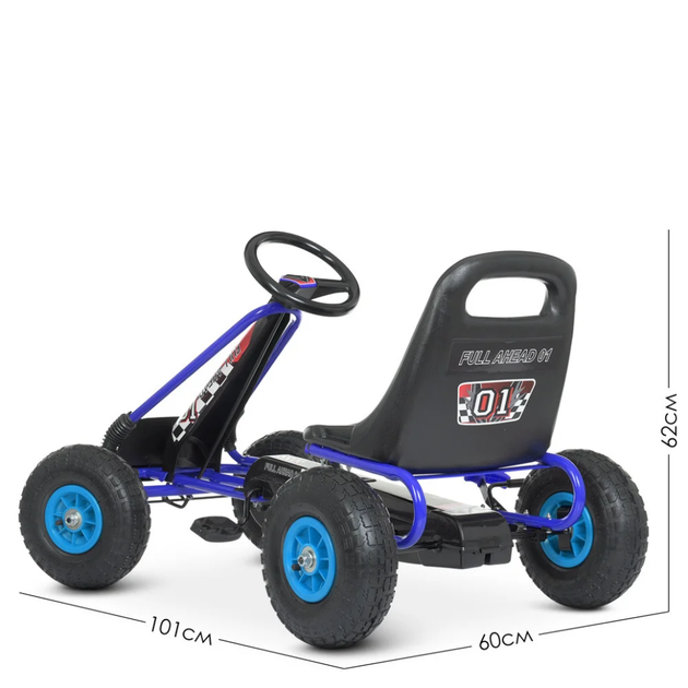 Велокарт дитячий Bambi kart M 0645(2)-4 синій - изображение 4