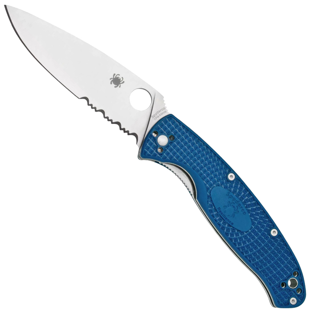 Нож Spyderco Resilience FRN полусерейтор Синий (1013-87.15.25) - изображение 1