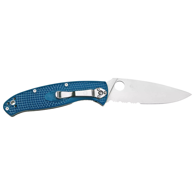 Нож Spyderco Resilience FRN полусерейтор Синий (1013-87.15.25) - изображение 2