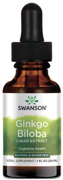 Swanson Ginkgo Biloba Liquid 29.6 ml (SW1176) - obraz 1