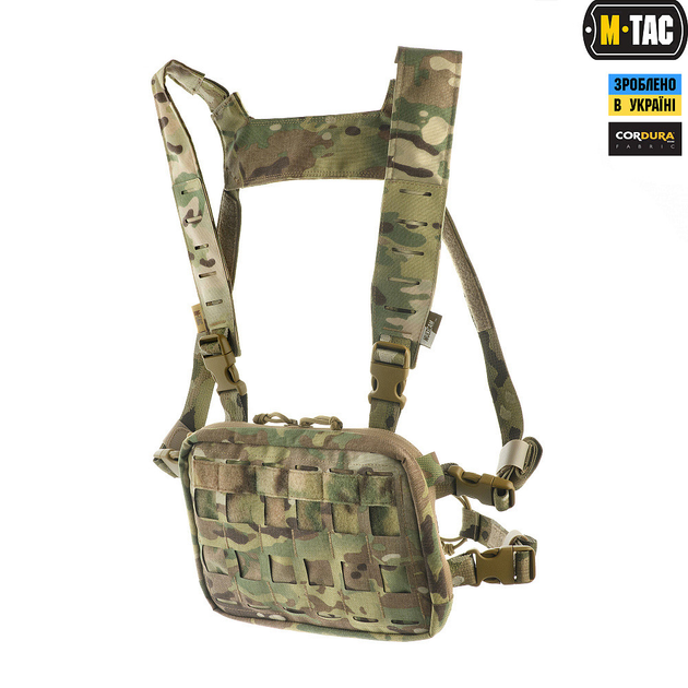 Військова тактична сумка нагрудна M-TAC CHEST RIG MILITARY ELITE MULTICAM мультикам плечова поясна сумка TR_1425 - зображення 2